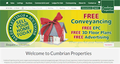 Desktop Screenshot of cumbrian-properties.co.uk