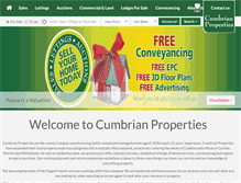 Tablet Screenshot of cumbrian-properties.co.uk